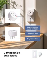 Remote Control Outlet Plug Switch, Buckle Design & Removable Wireless Light S…