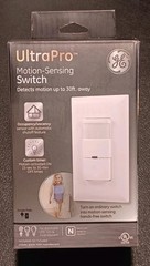 GE In-Wall Motion-Sensing Hands Free Wall Switch w/ Vacancy Option # 11927 -L