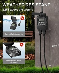 Durable Digital Outdoor Timer – 8 Programmable Settings for Ultimate Convenience