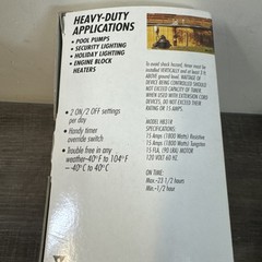 Intermatic Heavy Duty Outdoor Timer HB31R Grounded w/ Waterproof Cover in Box