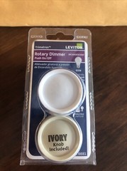 Leviton Push On/Off Incandescent Light Dimmer Switch Ivory/White 6681