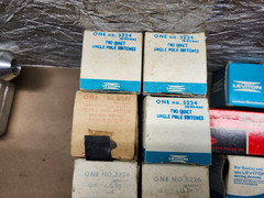 Lot Of Vintage Leviton , Slater, Pilot light switch, Wall switch New Old stock