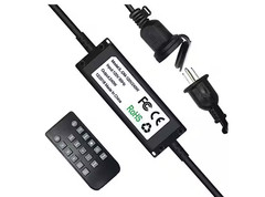 Outdoor 120V-240W Plug-in Dimmer Switch for LED String Lights w/ Remote Control
