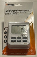 Woods Heavy Duty Digital Plug-In Timer 50009WD Indoor 7-Day 2 Grounded Outlets