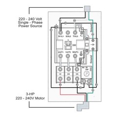 Magnetic Starter Switch Heavy Duty 3HP 220240V 1826A CSA Approved Motor Contro