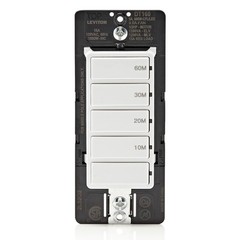 Leviton Countdown Timer Switch for bathroom fan and household lights, 1020306…