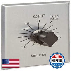 Nsi Tork C515M Spring-Wound In-Wall Twist Timer Commercial Style Metal Plate