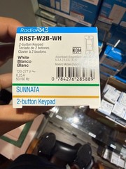 Lutron RRST-W2B-WH RadioRA 3 Sunnata RF 2-Button Scene Keypad 120-277V AC White