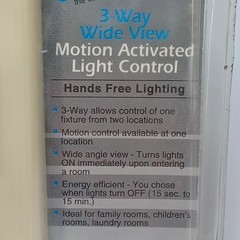 Leviton Decora Wide View Motion Activated Light Control 6793-I Ivory