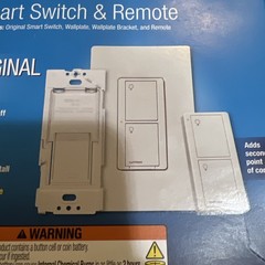 Lutron Caseta Wireless Smart Switch Kit with Remote P-PKG1WS-WH-R – New Sealed