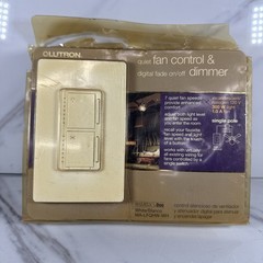 LUTRON MA-LFQHW-WH Maestro Quiet Fan Control & Dimmer Kit Canopy Module White