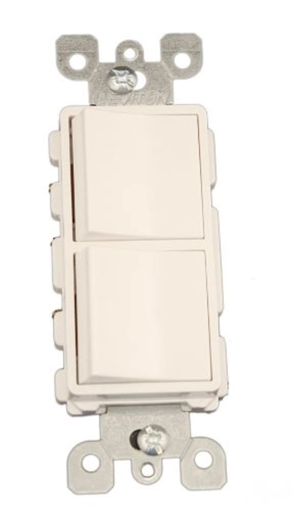 15 Amp, 120/277 Volt, Decora Single-Pole / 3-Way AC Combination Switch, Comme…