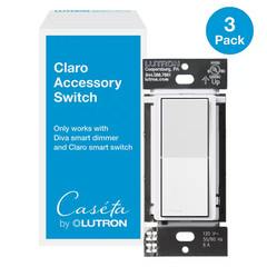 Claro Smart Accessory Switch, Only for Use with Diva Smart Dimmer/Claro Smart Sw