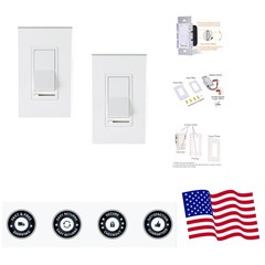 in Wall Dimmer Switch for LED Light/CFL/Incandescent,3-Way Single Pole Dimmab…