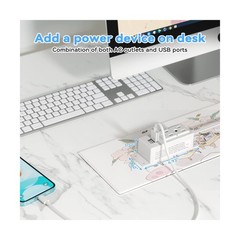 Kungfuking Power Strip with USB, Wall Mountable Socket Surge Protector Power …