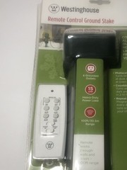 Westinghouse Outdoor Remote Control Ground Stake 6F,6 Outlets 15A,100Feet Range