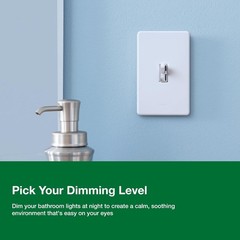 Ariadni/Toggler LED+ Dimmer Light Switch for Dimmable LED, Halogen and Incand…