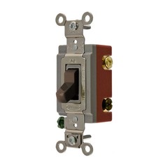 HUBBELL HBL1223 Wall Switch,Brown,20 A;Back; Side,3-Way 1X973