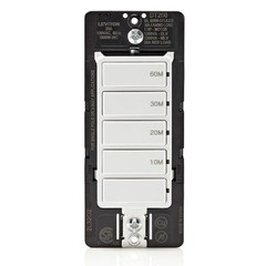 Leviton Countdown Switch for bathroom household lights, 10203060 min, Neutral…