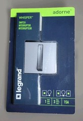 Legrand Adorne Whisper Switch Single-Pole 3-Way 15a Magnesium Finish NEW SEALED