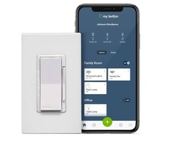 Leviton Decora Smart 4-Speed Fan Controller Wi-Fi Technology NEW DW4SF-1BW