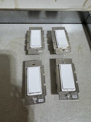 Set Of 5 GE/Enbrighten In-Wall Z-Wave Smart Paddle Switch GE ZW4005