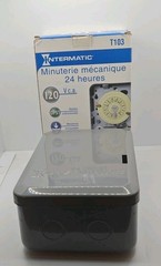 Intermatic 24-Hour Mechanical Time Switch, 120 VAC, 60Hz, DPST, Indoor # T103