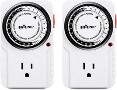 Energy Efficient 24-Hour Timer for Aquariums & Grow Lights – 2 Pack for Home Use