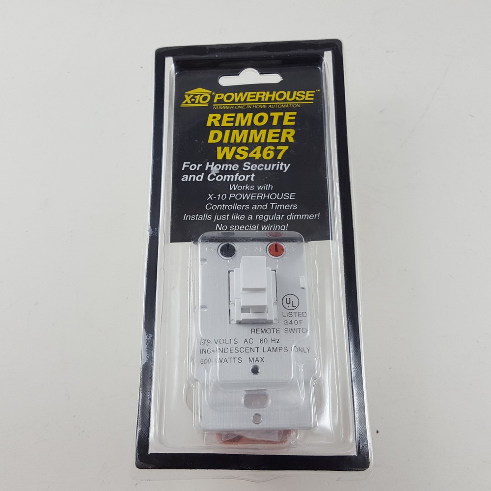 X10 Powerhouse Wall Switch WS467 Wall Dimmer Module – NEW – FREE SHIPPING