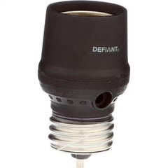 Dusk to Dawn Light Control Screw-In Adapter Black for CFL/LED Bulbs Indoor/Outdo