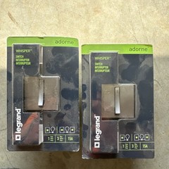 Legrand Adorne Whisper Switch 1 Pole, 3 Way Magnesium Grey ASWR1532M4 LOT OF 2