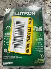 Lutron Maestro Fan Control and Light Dimmer, White, MACL-LFQH-WH