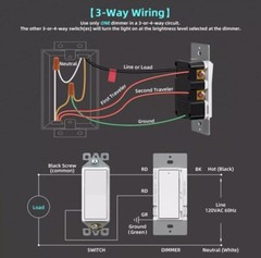 4 Slide Dimmer Light Switch Control 300W Dimmable LED CFL UL Listed E497992 READ