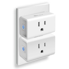 Kasa Smart Plug Ultra Mini 15A, Home Wi-Fi Outlet Works with 2-Pack