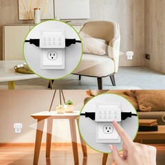 BN-LINK Indoor Countdown Timer with Repeat Function, 2-Outlets 15A/1875W