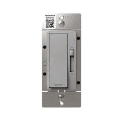 Radiant 150Watt Dimmer Light Switch SinglePole/3Way LED RHL153PGRY Gray