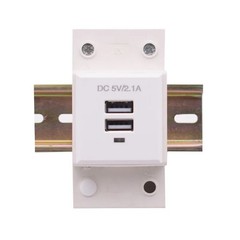 For Factory Automation USB DIN Rail Socket Compact Design AC90-240V Input