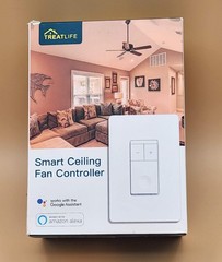 Treatlife Smart Ceiling Fan Controller. Neutral Wire Required