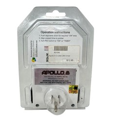 Titan Controls Apollo 8 Dual Outlet 24hr Timer 120v/15amp – New