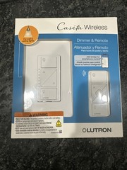 Lutron P-PKG1W-WH-R Caseta Wireless Smart Lighting Dimmer Switch and Remote Kit