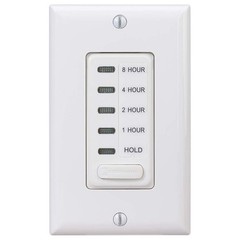 Intermatic EI220W 1/2/4/8 Hour SPST 1800-Watt In-Wall Hour, White