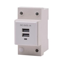 For Factory Automation USB DIN Rail Socket Compact Design AC90-240V Input