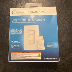 Lutron P-PKG1W-WH-R Caseta Wireless Smart Lighting Dimmer Switch and Remote Kit