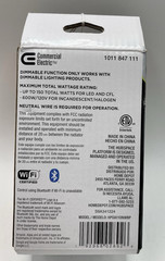 Light Dimmer Switch Smart Paddle -Commercial Electric White 1-Pole
