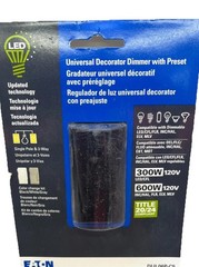 Eaton Universal Decorator Dimmer with Preset. DUL06P-C5. {106}.