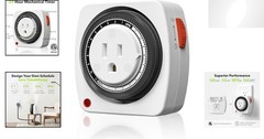 Versatile Heavy-Duty Outlet Timer – Perfect for Aquariums and Indoor Lighting