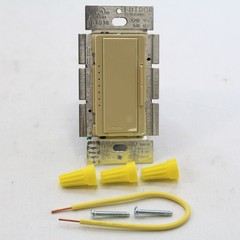 Lutron Ivory 1-Pole Multi-Location Slide Dimmer Rocker Switch 120V MACL-153M-IV