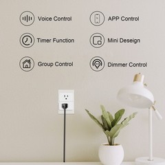 WiFi Dimmer Smart Plug Compatible with Alexa Google Home for Voice Control Mi…