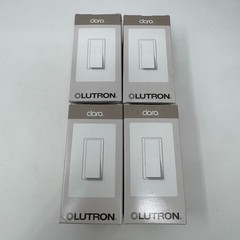 Lot of 4 Lutron Light Switch Single Pole General Purpose CA-1PS Beige