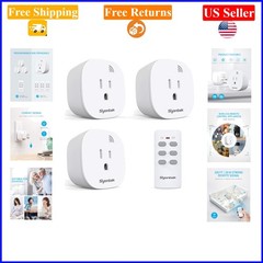 Wireless Remote Control Outlet Kit, 3 Outlets, 100ft Range, White